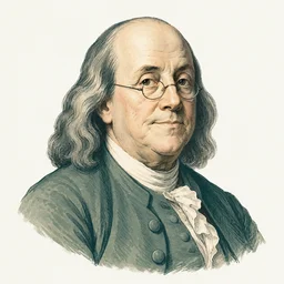 Ilustrasi Benjamin Franklin