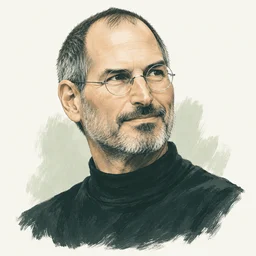 Ilustrasi Steve Jobs